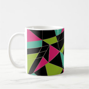 Triangles abstract print geometrical geometry mode coffee mug
