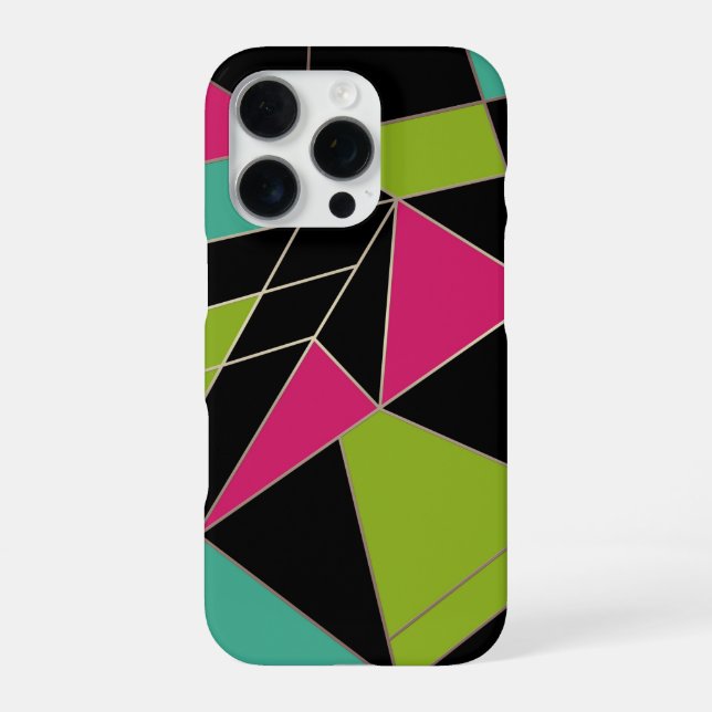 Triangles abstract print geometrical geometry mode iPhone case (Back)