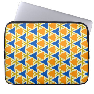 Triangles and Stars Colourful Laptop Sleeve