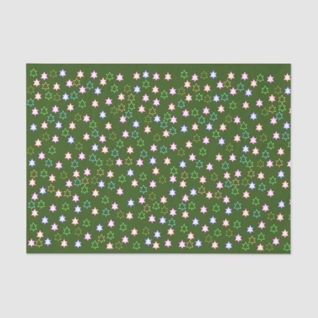 triangles and stars cute fun and whimsical tissue paper (Front)