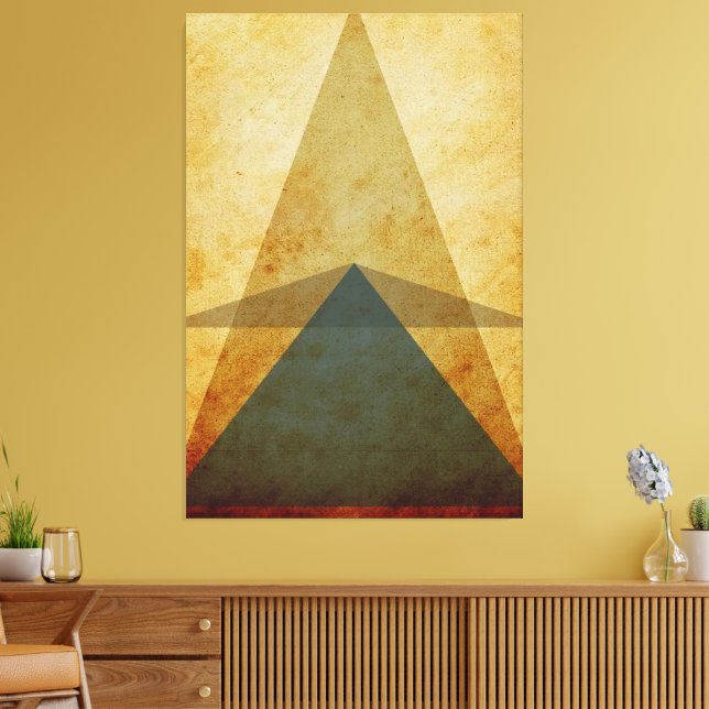 Triangles Canvas Print (Insitu(LivingRoom))