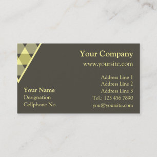 Triangles Decoration Business Card