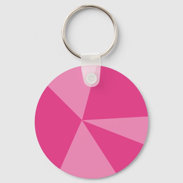 Triangles geometric pattern key ring (Front)