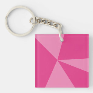Triangles geometric pattern key ring