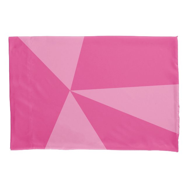 Triangles geometric pattern pillowcase (Front)