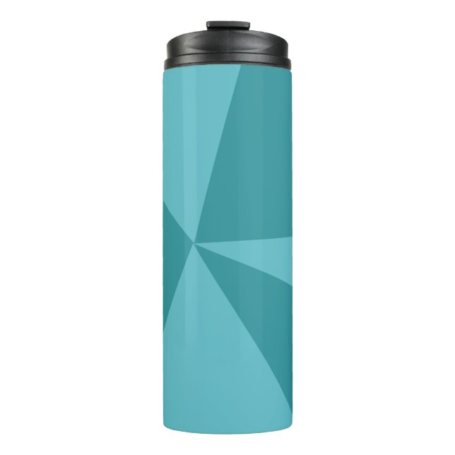 Triangles geometric pattern thermal tumbler (Front)