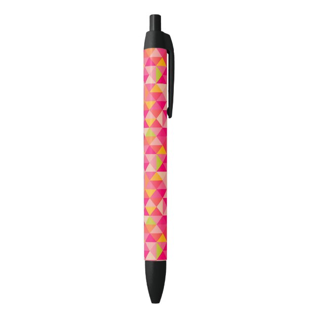 Triangles geometrical pattern black ink pen (Bottom (Vertical))
