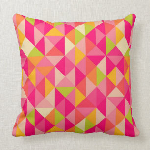 Triangles geometrical pattern cushion