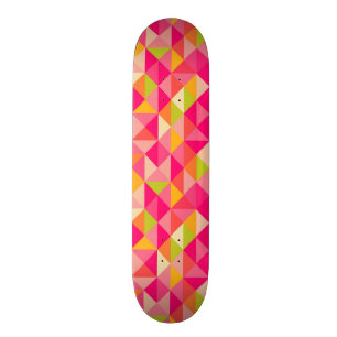 Triangles geometrical pattern skateboard