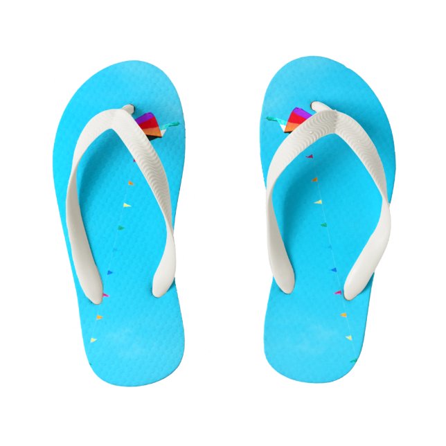 Triangles in the Sky Kid's Thongs (Footbed)