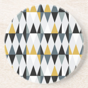 Triangles: Modern Vintage Geometric Pattern. Coaster