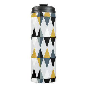Triangles: Modern Vintage Geometric Pattern. Thermal Tumbler