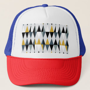 Triangles: Modern Vintage Geometric Pattern. Trucker Hat