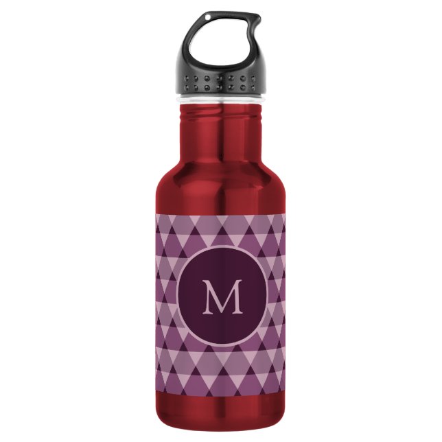 Triangles Pattern 532 Ml Water Bottle (Front)