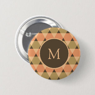 Triangles Pattern 6 Cm Round Badge