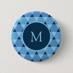 Triangles Pattern 6 Cm Round Badge