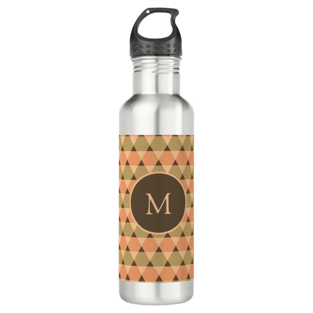 Triangles Pattern 710 Ml Water Bottle (Front)