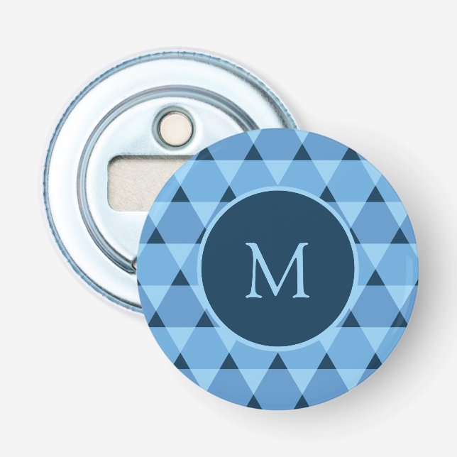 Triangles Pattern Bottle Opener (Front)