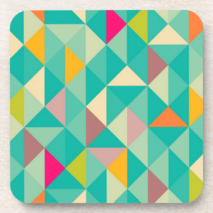 Triangles pattern coaster