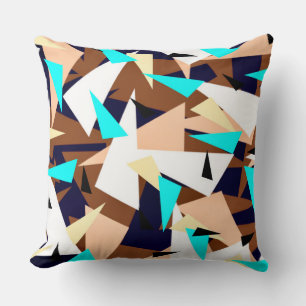 Triangles pattern cushion