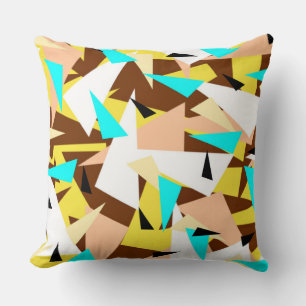 Triangles pattern cushion