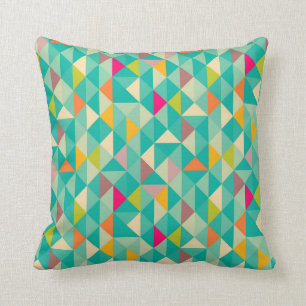 Triangles pattern cushion