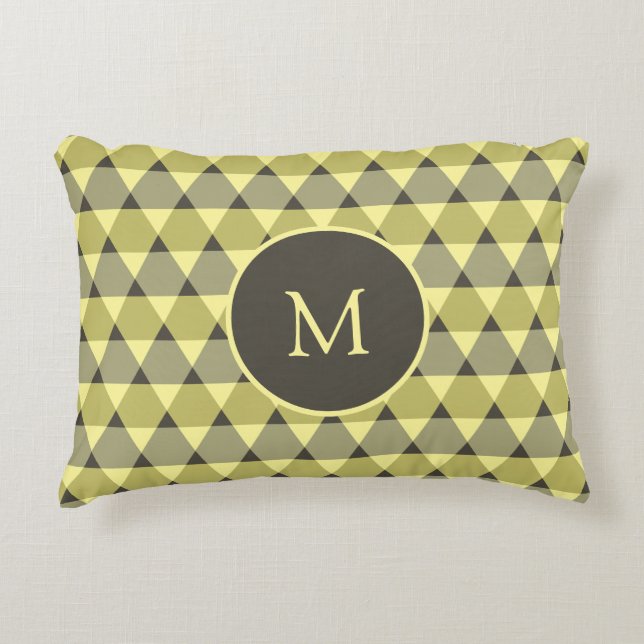Triangles Pattern Decorative Cushion (Front)