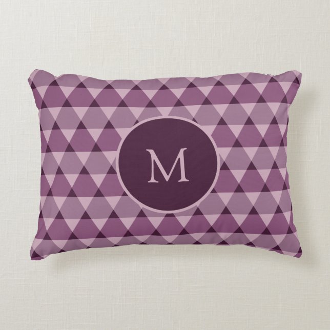 Triangles Pattern Decorative Cushion (Front)