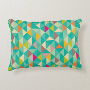 Triangles pattern decorative cushion