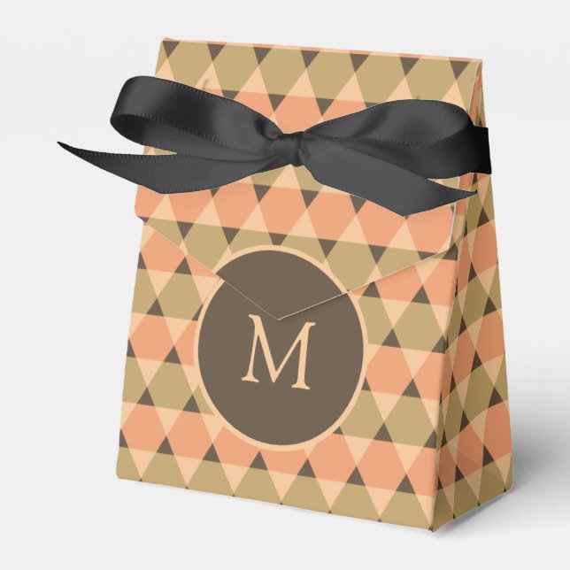 Triangles Pattern Favour Box (Front Side)