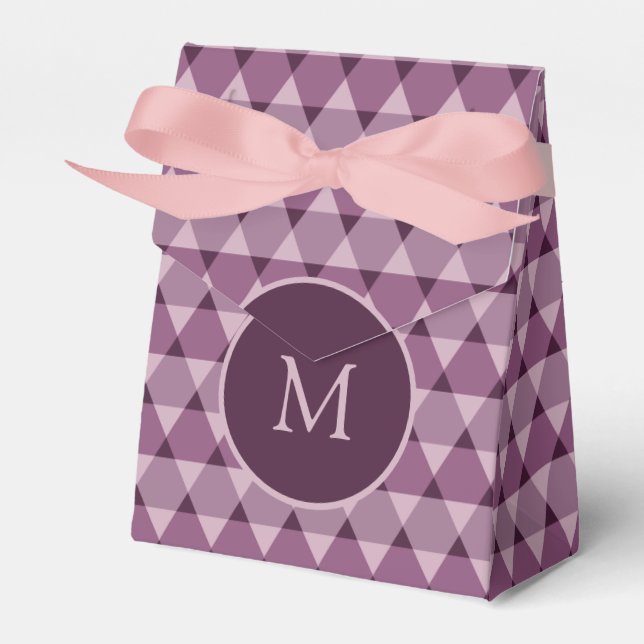 Triangles Pattern Favour Box (Front Side)