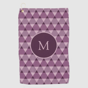 Triangles Pattern Golf Towel