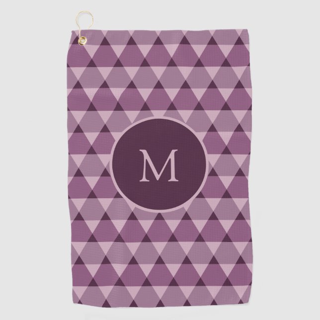Triangles Pattern Golf Towel (Front)