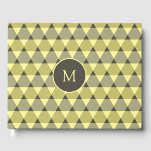 Triangles Pattern Guest Book