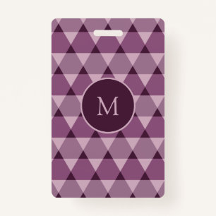 Triangles Pattern ID Badge