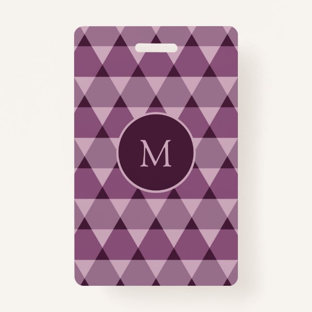 Triangles Pattern ID Badge (Front)