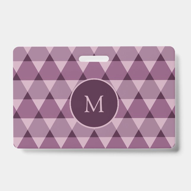 Triangles Pattern ID Badge (Front)
