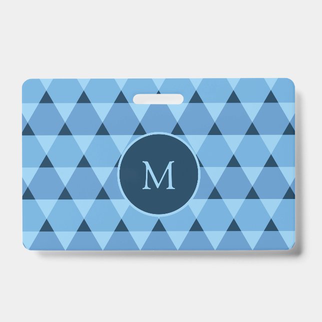Triangles Pattern ID Badge (Front)