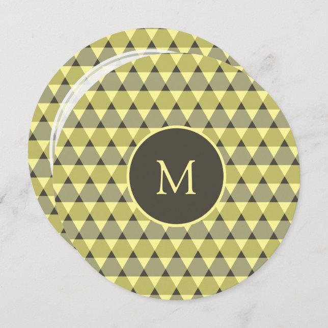 Triangles Pattern Invitation (Front/Back)
