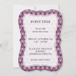 Triangles Pattern Invitation