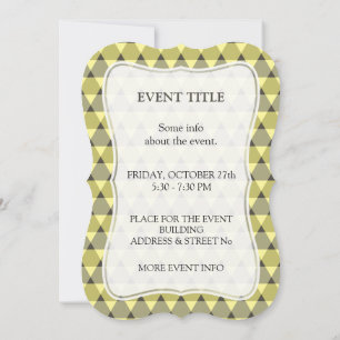 Triangles Pattern Invitation