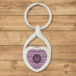 Triangles Pattern Key Ring