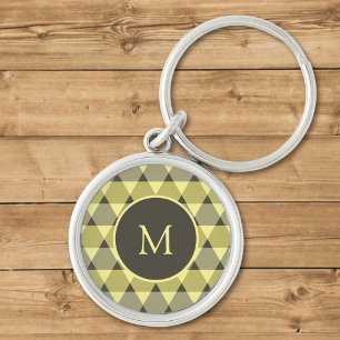 Triangles Pattern Key Ring