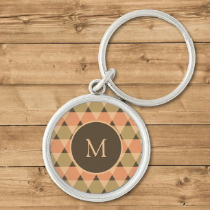 Triangles Pattern Key Ring