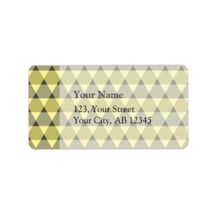 Triangles Pattern Label