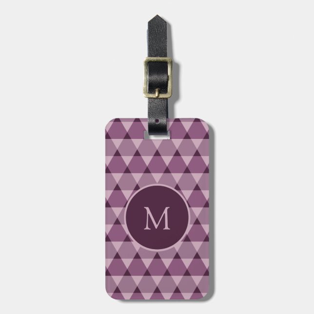 Triangles Pattern Luggage Tag (Front Vertical)