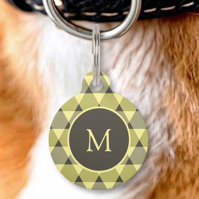 Triangles Pattern Pet Tag (Creator Uploaded)