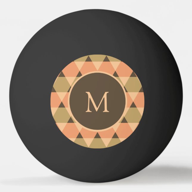 Triangles Pattern Ping Pong Ball (Front)