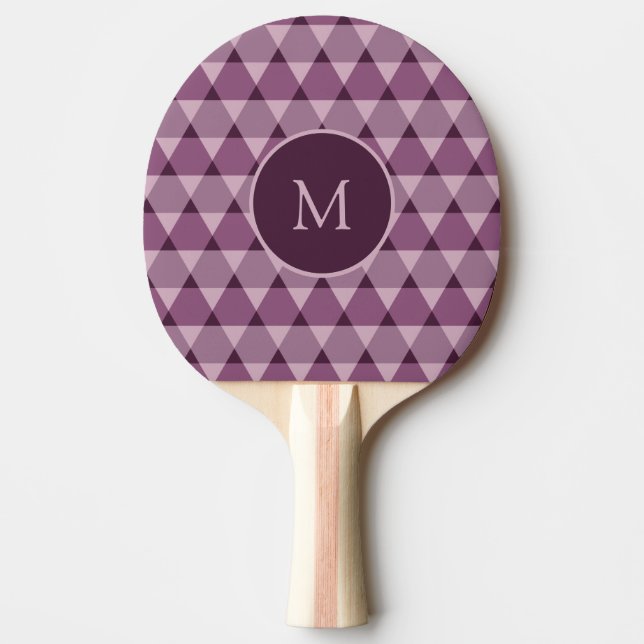 Triangles Pattern Ping Pong Paddle (Front)