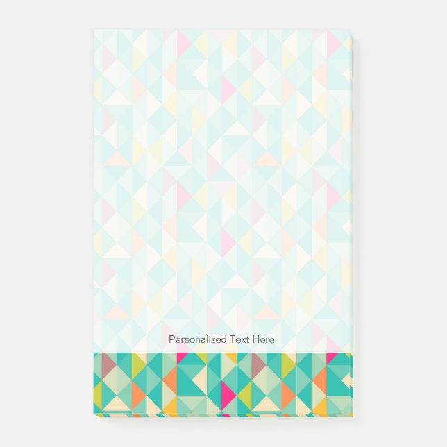 Triangles pattern post-it notes (Front)